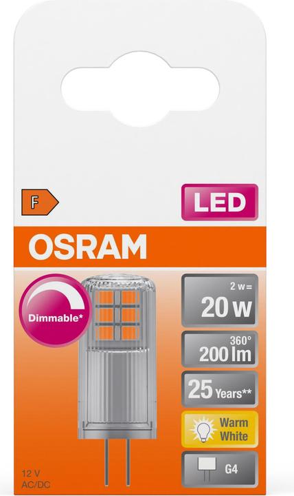 Actual product image Osram Pin (G4, 2 W, 200 lm, 1 x, F)