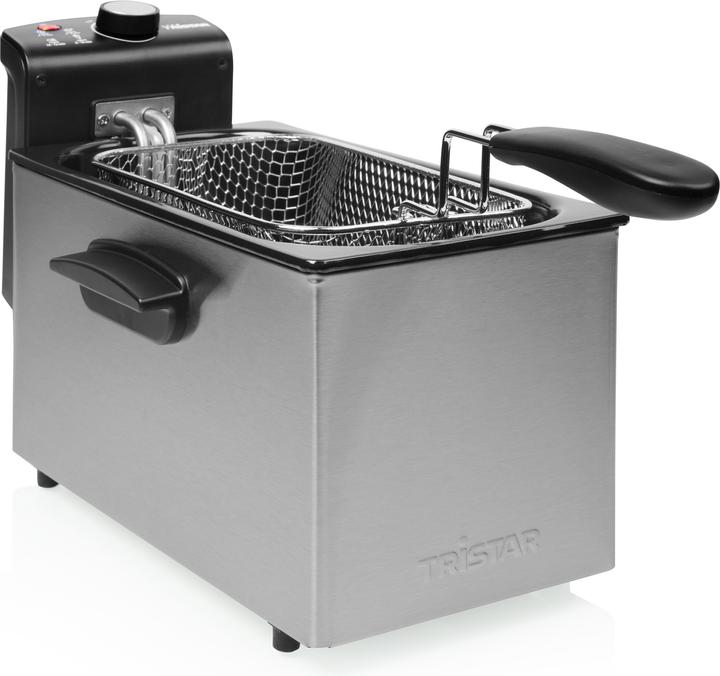 Actual product image Tristar FR-6947 Deep Fryer PRO, Black/Stainless Steel (EU plug)