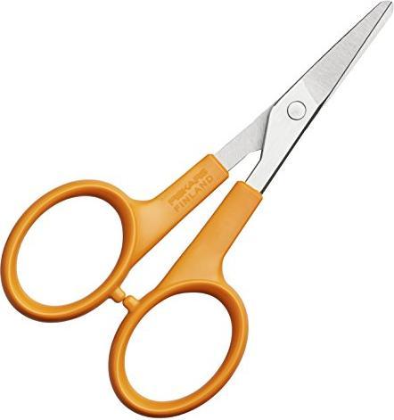 Fiskars Maniküreschere, Abgerundete Spitzen, Gesamtlänge: 10 cm, Qualitätsstahl/Kunststoff, Classic