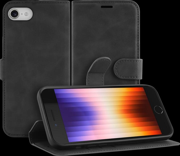 Cazy Premium wallet case for iPhone SE 2022, magnetic wallet case, card slots, stand - (Apple iPhone SE (3rd Gen))