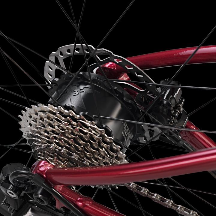 Actual product image Van rysel E-bike road bike E-EDR - E-EDR AF Shimano 105 Di2 2×12S red