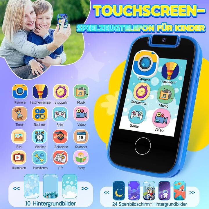 Image du produit Dhapy Kinder Smartphone mit Touchscreen und MP3 Funktion