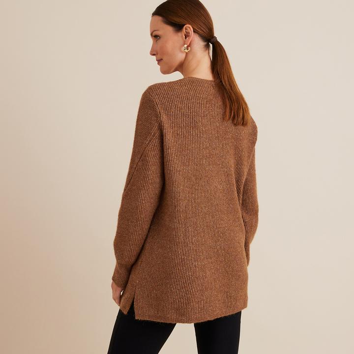 Produktbild Anne Weyburn Feinstrickpullover mit V-Ausschnitt (50)