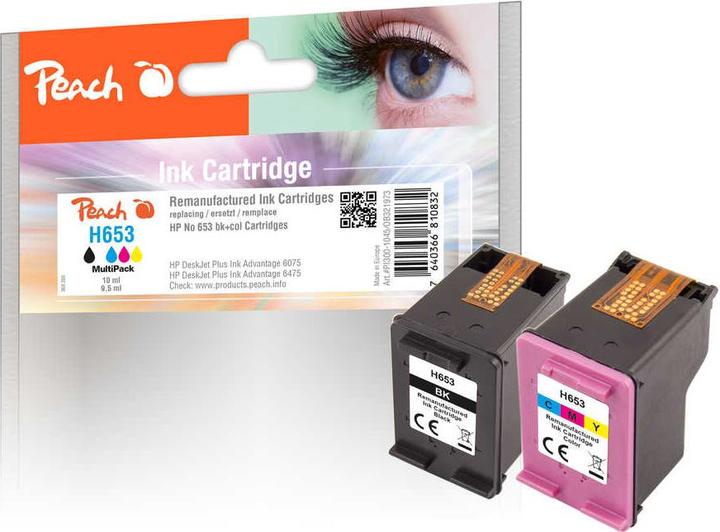 Produktbild Peach Patrone HP No.653 MultiPack remanufactured (BK)