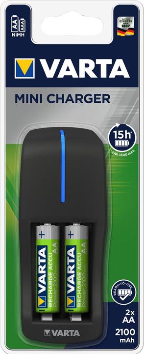 Actual product image Varta Mini Charger (2 pcs., AA, 2100 mAh, Battery + charger)