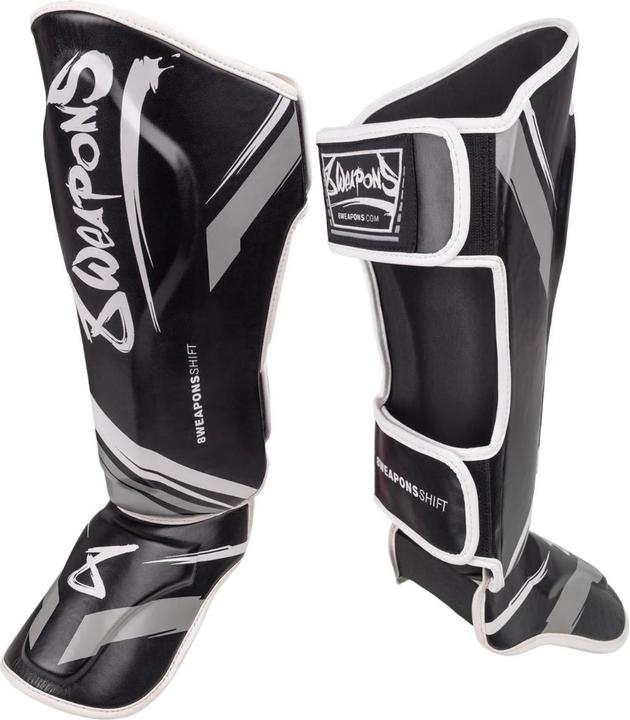 Actual product image 8Weapons Shin Guards, Shift, black-white, XL (XL)