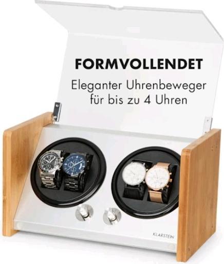 Produktbild Klarstein Hanoi 4 Uhrenbeweger Bambus (4 x)