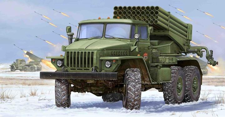 Actual product image Trumpeter Russian BM-21 Hail MRL-Early