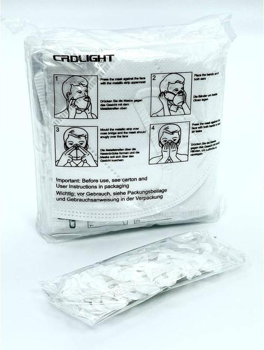 Produktbild CRD Light CRDFFP2 Feinstaubmaske ohne Ventil FFP2 25 St. DIN EN 149:2001 + A1:2 (FFP2, 25 x)
