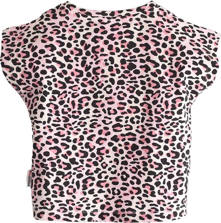 Actual product image Superga Childrens/Kids Leopard Print Cropped T-Shirt (110)