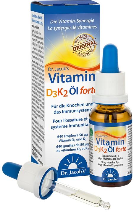 Immagine prodotto Dr. Jacob's Olio D3K2 forte (1 Pezzo/i, Goccia, 71 g)