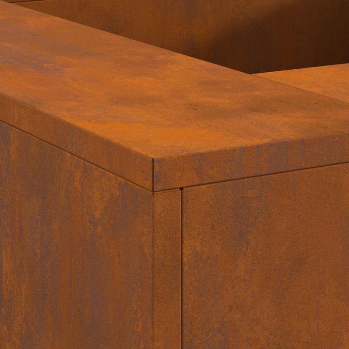 Immagine prodotto VidaXL Focolare quadrato 80x80x40 cm Acciaio resistente alle intemperie (80 cm)