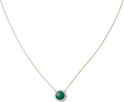 Image du produit Daniel Wellington Gold-Plated Necklace With Green Malachite And Crystals Audrey