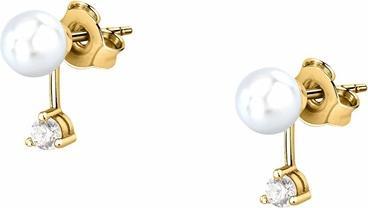 Morellato Decent gold-plated earrings Perla SAWM09