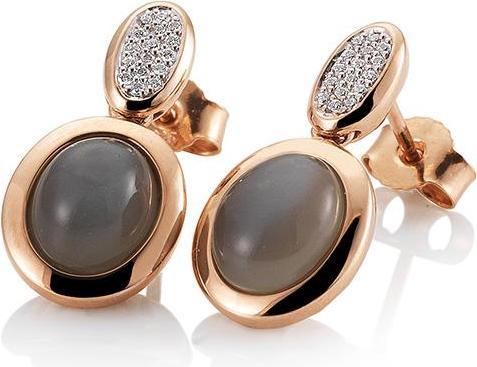 Produktbild Breuning OHRSCHMUCK - E.MONDSTEIN SILVER MOON/Brill. 0,16 Ct. H/si (585, - Gold)