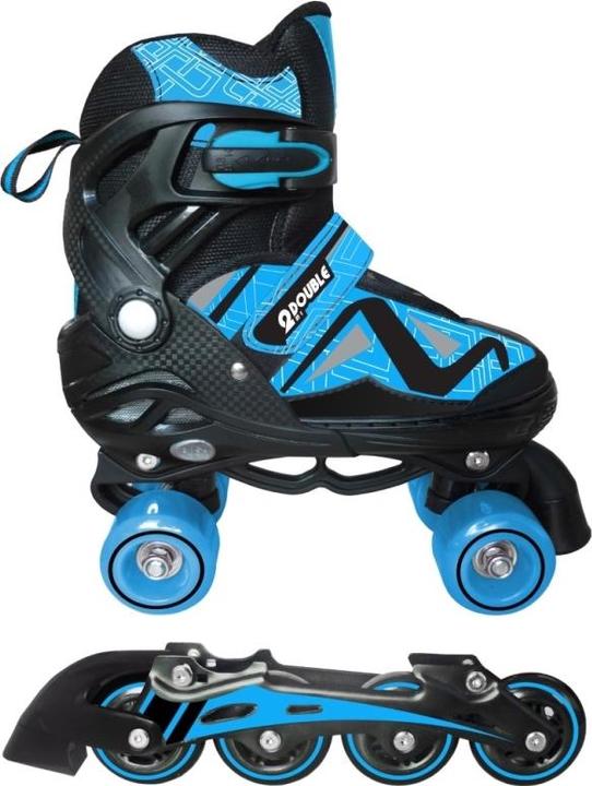 Produktbild Power Play Double 2-in-1 Rollschuhe, Blau GRÖSSE 39 - 42 (39)