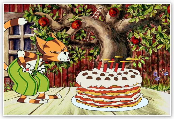 Actual product image Pettersson und Findus Birthday cake (60 x 40 cm)