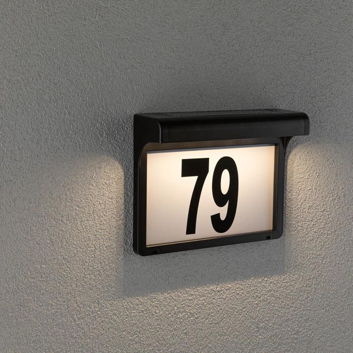 Image du produit Paulmann Numéros de maison solaires (6 lm, IP44)