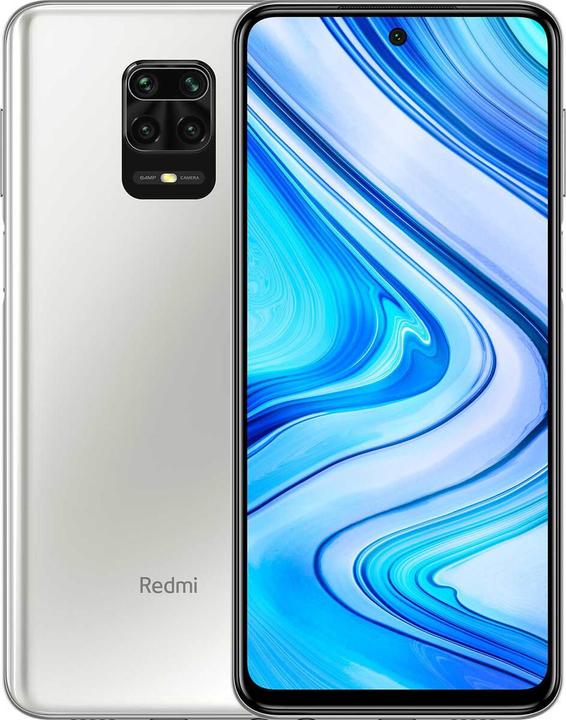Xiaomi Redmi Note 9 Pro (64 GB, Glacier White, 6.67", Dual SIM + SD, 64 Mpx, 4G)