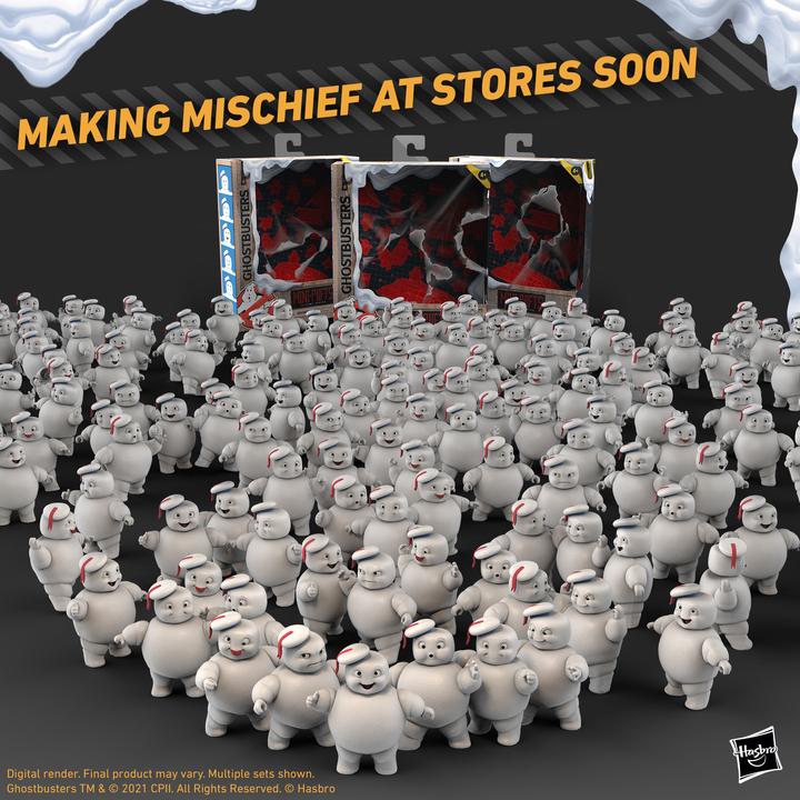 Actual product image Hasbro Plasma Series Mini Marshmallows 8.5 cm figures to collect to Ghostbusters: Legac