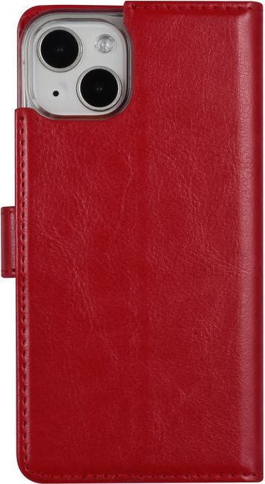 Produktbild UNIQ Accessory Hülle iPhone 13 - Book Case Kunstleder rot mit 3 Kartenfächer No.179.2 (Apple iPhone 13, Apple iPhone 16)