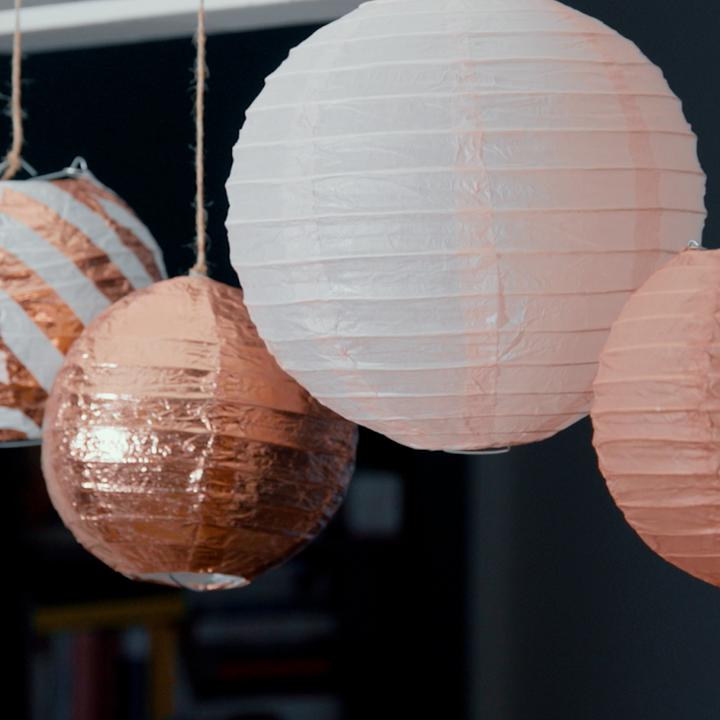 Actual product image I Am Creative Paper lantern pompom's decoration party