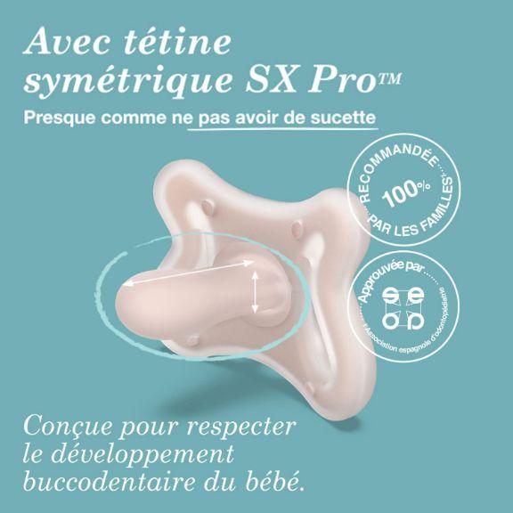 Image du produit Suavinex Sucette 0.0 silicone symétrique 2M