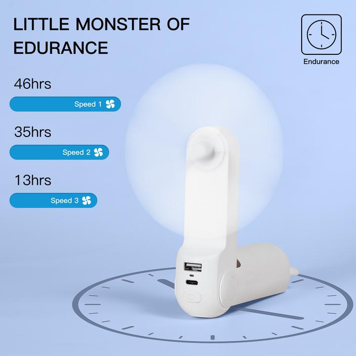 Actual product image Jisulife Handheld Fan Life8 Plus white