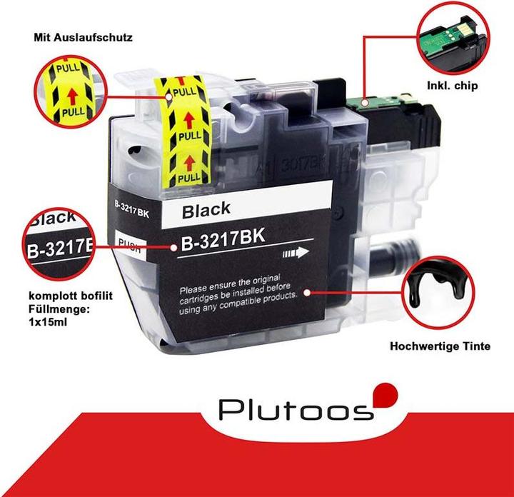Image du produit Plutoos Brother LC-3217 Cartouches XXL compatibles, jeu de 4 couleurs