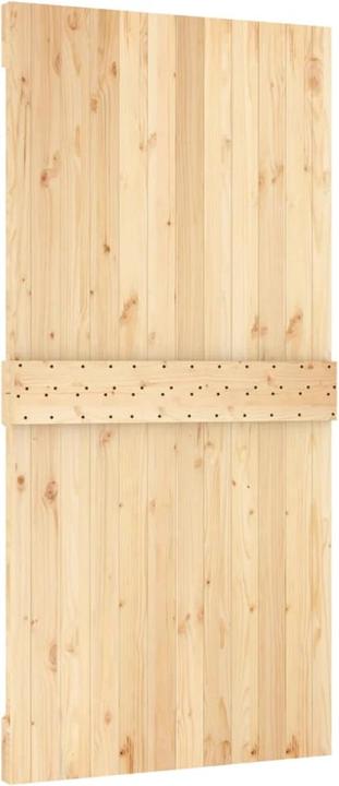 Produktbild VidaXL Schiebetür mit Beschlag 100x210 cm Massivholz Kiefer