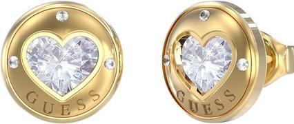 Produktbild Guess Rolling Hearts Romantic Gold Plated Earrings JUBE03349JWYGT/U (Edelstahl)