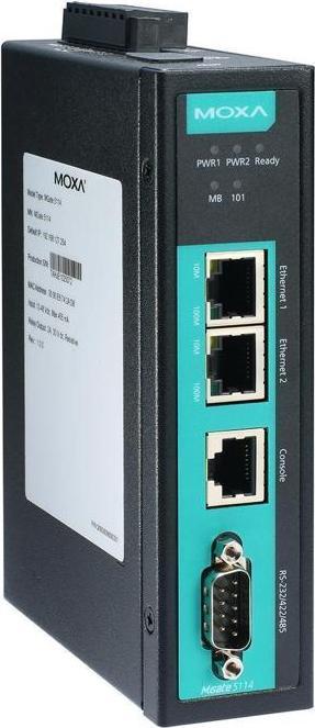 Immagine prodotto Moxa MGATE 5114-T - Gateway Modbus IEC101 a IEC104 a 1 porta, temperatura operativa da -40 a 75C