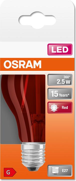 Actual product image Osram LED Monochrome (E27, 2.50 W, 45 lm, 1 x, G)