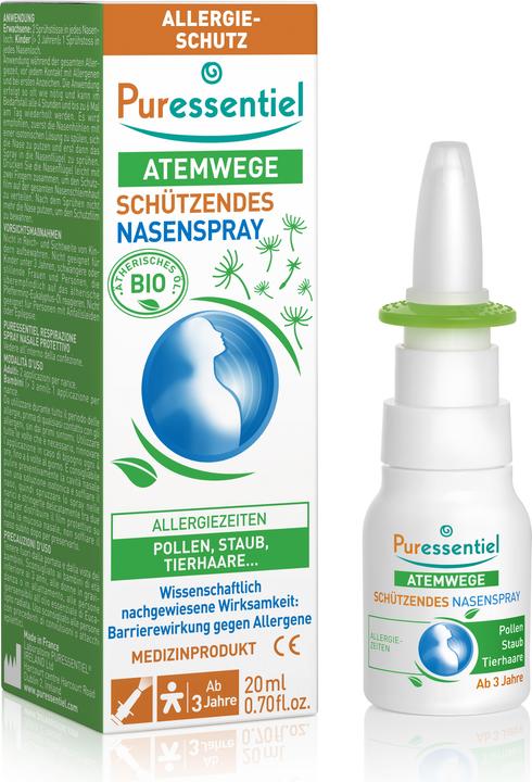 Actual product image Puressentiel Nasenspray Schutz gegen Allergien Allergien (20 Piece)