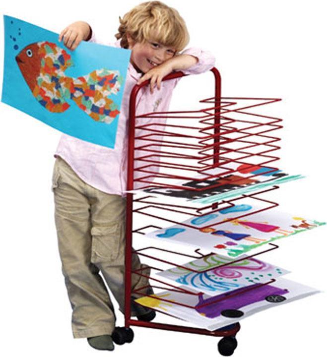 Actual product image Betzold Drying trolley, red