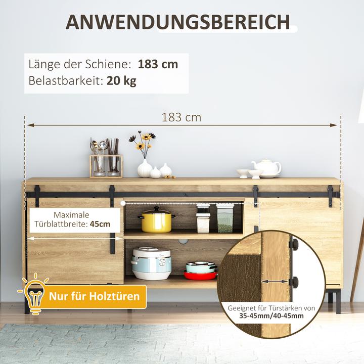 Produktbild Homcom Schiebetürsystem