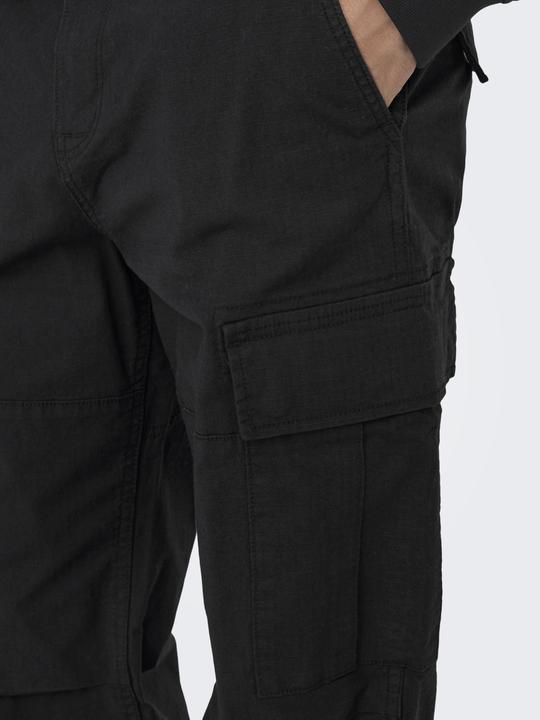 Image du produit Only & Sons Coupe ample Taille moyenne Élastique Pantalon Cargo (W31/L32)