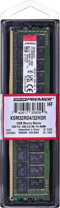 Actual product image Kingston Server Premier (1 x 32GB, 3200 MHz, DDR4-RAM, DIMM)
