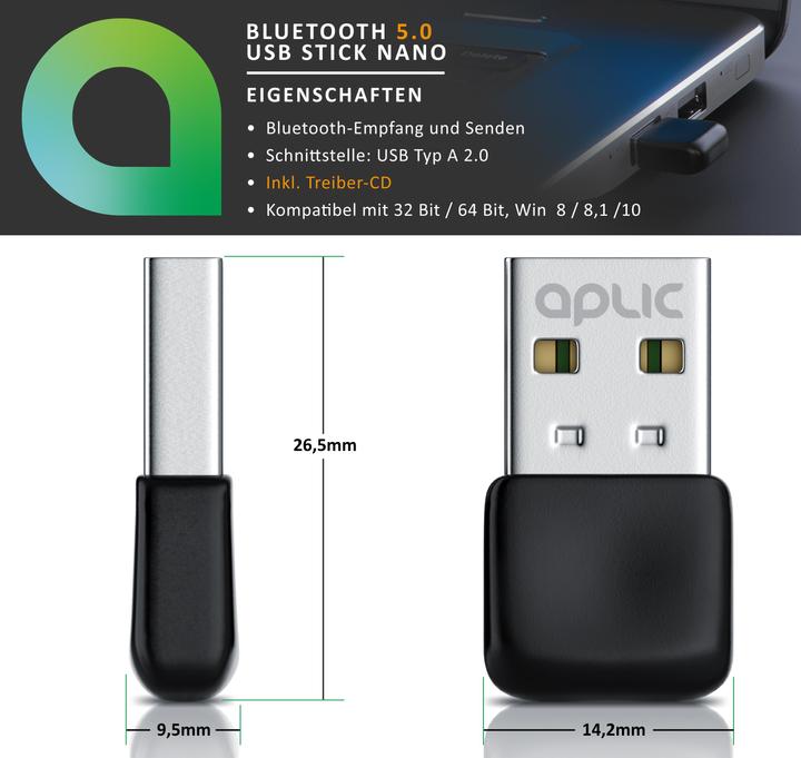 Actual product image CSL USB Bluetooth Stick (Transmitter & Receiver)