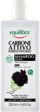 Immagine prodotto Equilibra Carbo Detox Shampoo Detergente al Carbone Attivo e Aloe Vera 250ml (250 ml, Shampoo liquido)