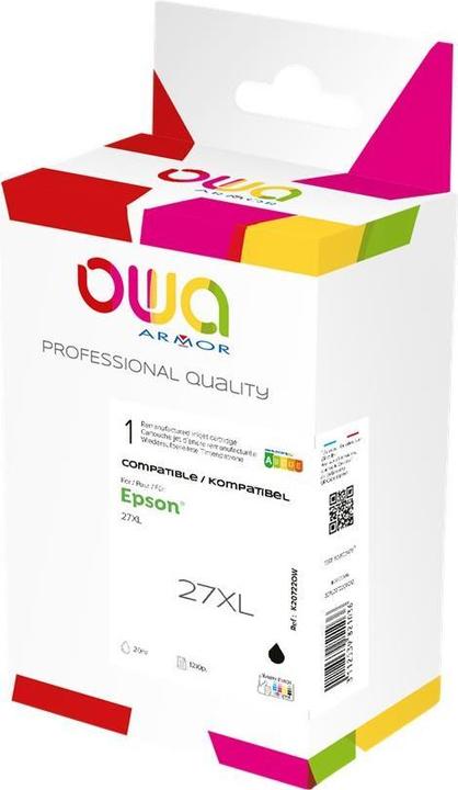 Produktbild Armor OWA OWA Tinte komp. Epson T2711 schwarz 20ml für ca 1210 Seiten - Schwarz (B)