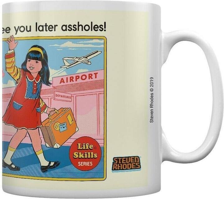 Steven Rhodes Kaffeebecher See You Later Assholes (325 ml, 1 x)