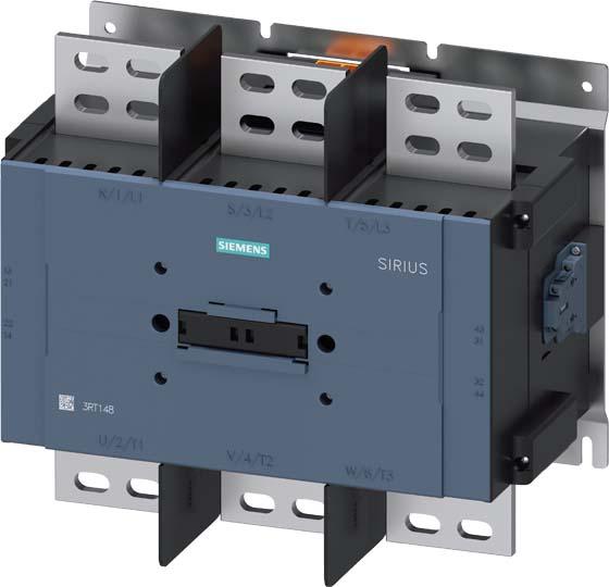 Actual product image Siemens Contactor, AC-1, 1700 A, 3-pole, AC 100-240V, DC 100-220V, 2S+2Ö, drive electr... 3RT14856AP36