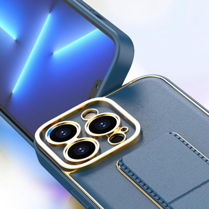 Actual product image Hurtel New Kickstand Case case for iPhone 13 Pro with stand purple (Apple iPhone 13 Pro)