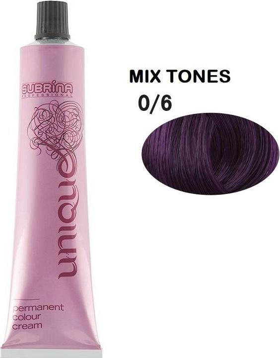Produktbild Subrina Vopsea de par permanenta Unique 0/6, Violet, 100ml (0, 6 Violett)