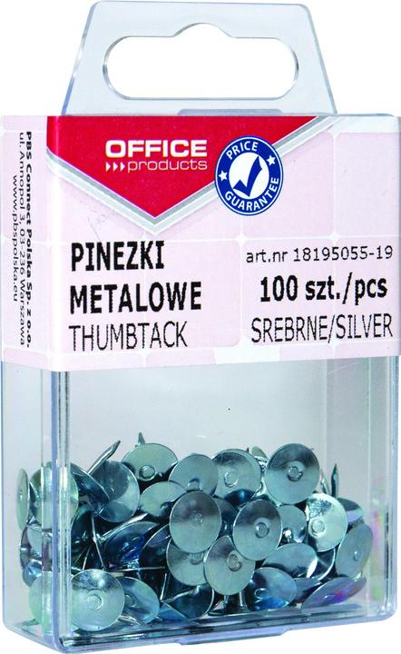 Actual product image Office Products Drawing pins, in box, 100 pieces, silver