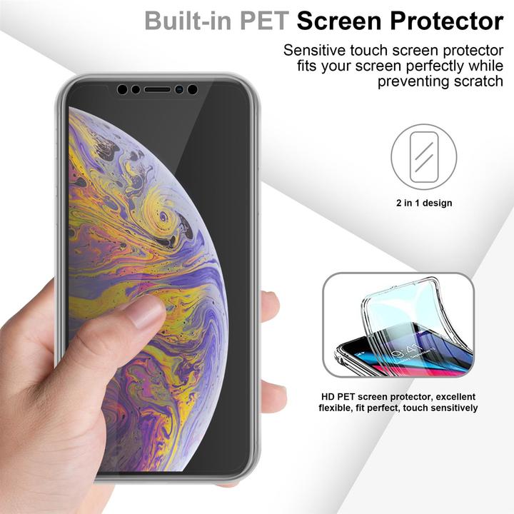 Productafbeelding Cadorabo TPU 360 graden hoesje (Apple iPhone XS Max)