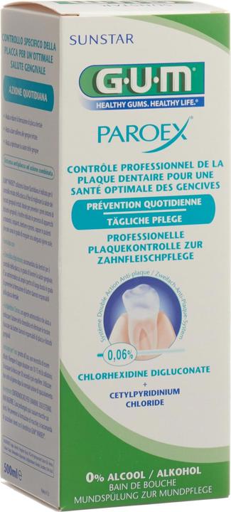 Image du produit GUM Bain de bouche Paroex 0,06 % (500ml) (500 ml, Bains de bouche)