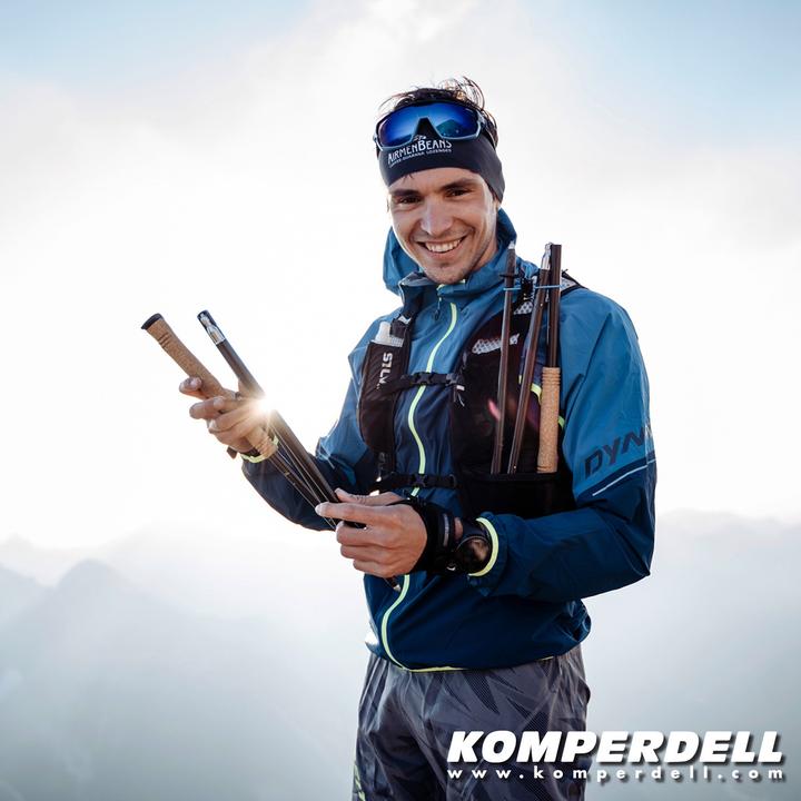 Actual product image Komperdell Carbon FXP.4 Approach Vario Compact poles (125 cm)