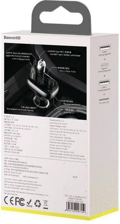 Productafbeelding Baseus Car Bluetooth MP3 Player T Shaped S-13
